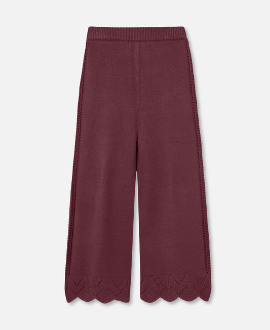 FLIINK ALILLY WIDE PANT PANT BURGENDY
