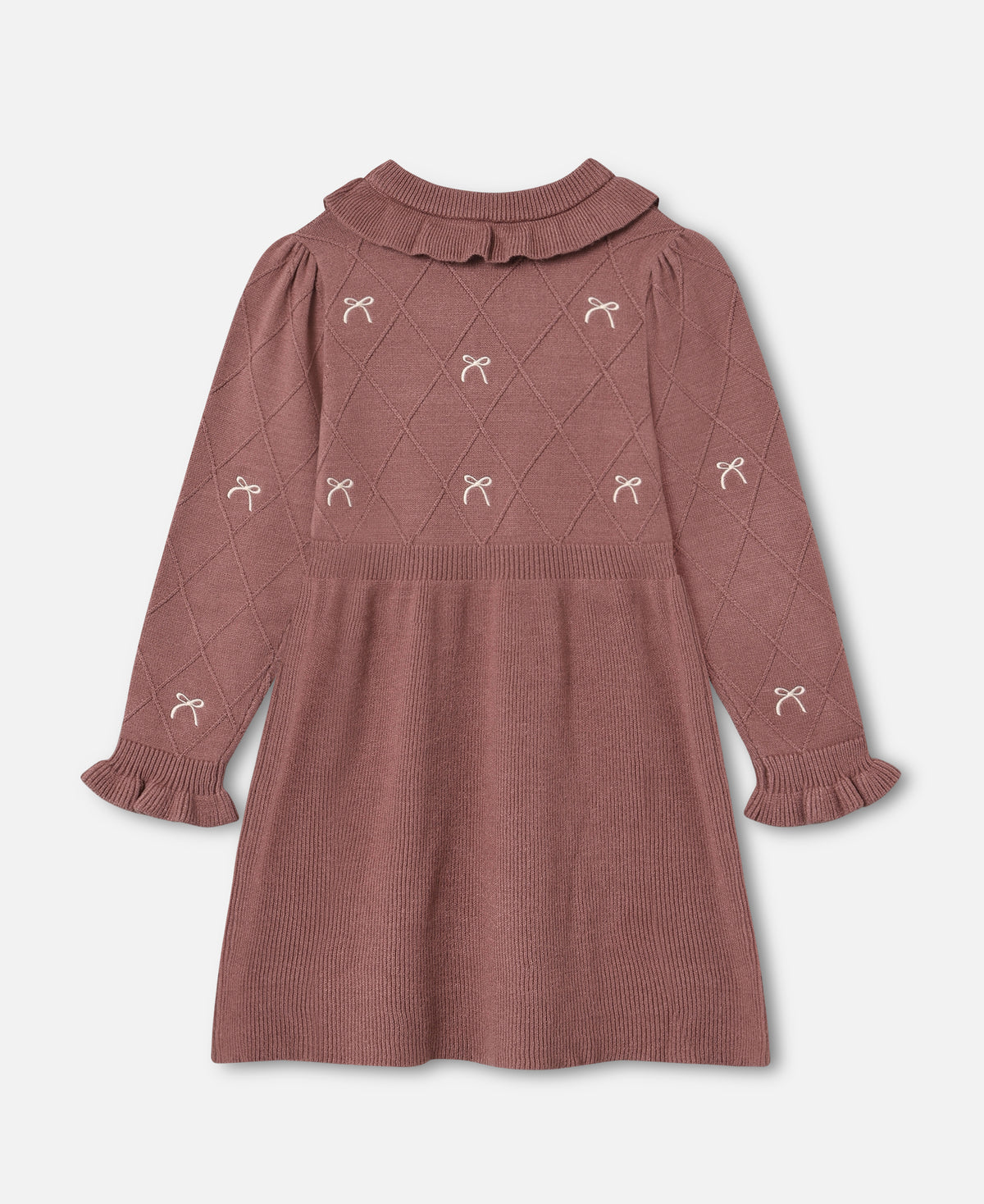 FLIINK ALON BOW DRESS DRESS ASH ROSE