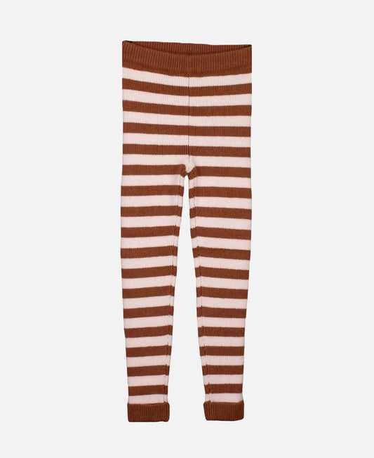 FLIINK BENNA RIB LEGGIN LEGGIN CAROB BROWN/PEACH WHIP