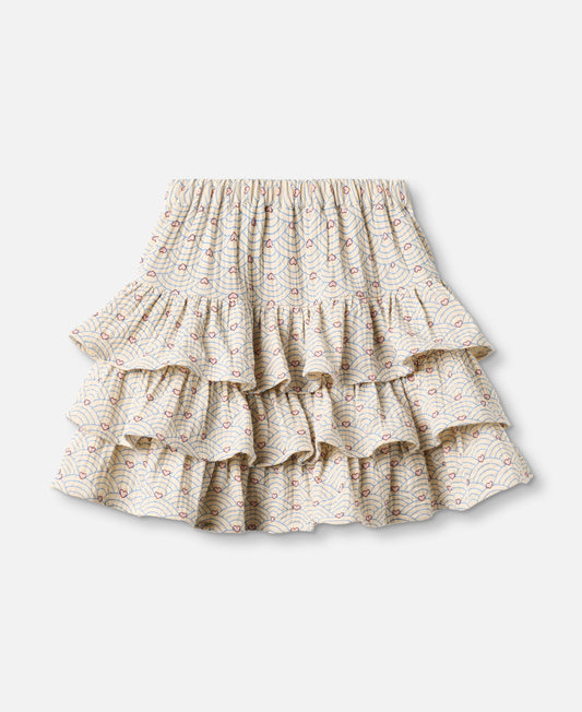 FLIINK BRIDGET SKIRT SKIRT SANDSHELL AOP