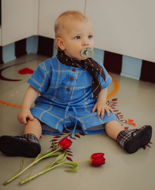 FLIINK CHA CHA SHORT SET SET MARINA CHECK