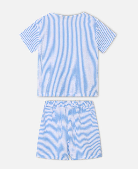 FLIINK CHA CHA SHORT SET SET MARINA STRIBED