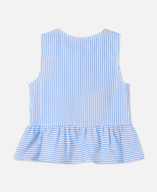 FLIINK CHA CHA TOP BLOUSE MARINA STRIBED