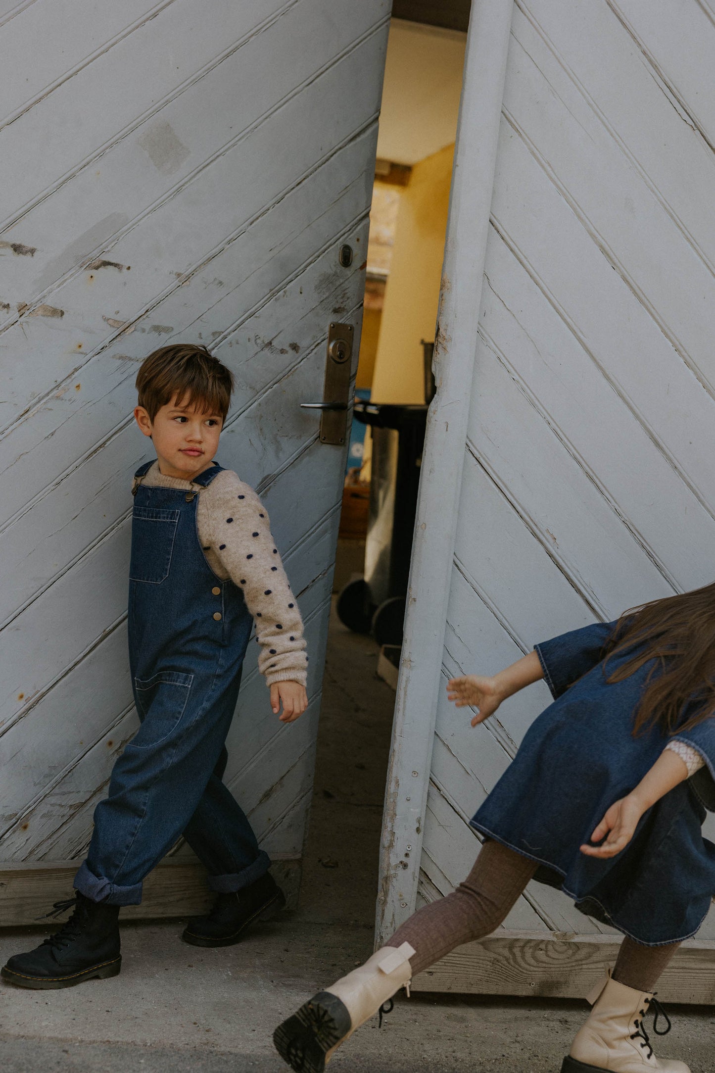 FLIINK DON DENIM OVERALL OVERALL DARK DENIM BLUE