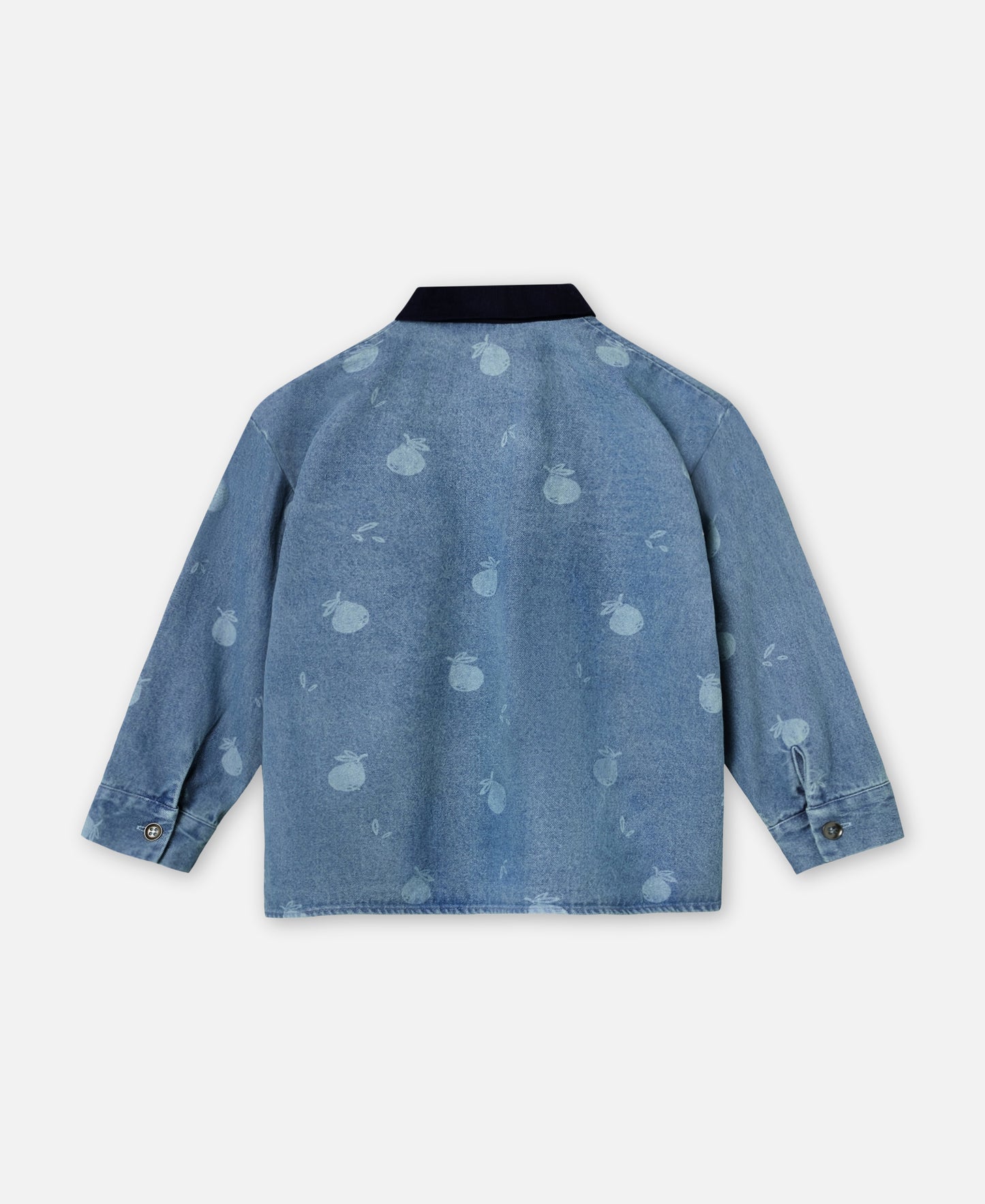 FLIINK DON DENIM SHIRT SHIRT MEDIUM BLUE AOP