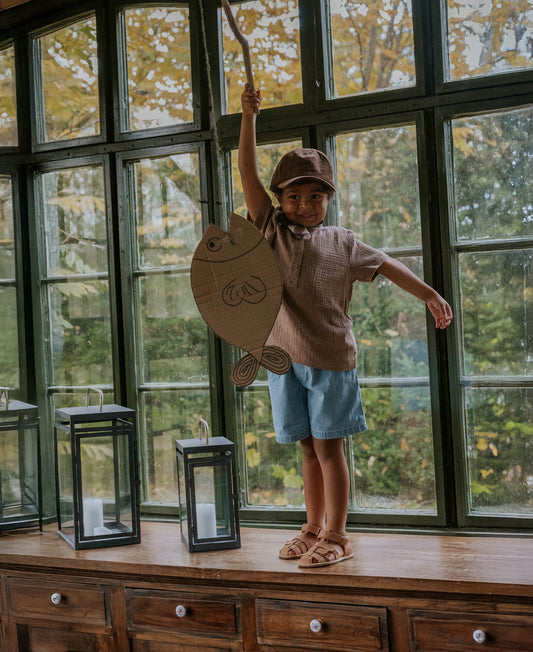 FLIINK DON DENIM SHORTS SHORTS LIGHT DENIM BLUE