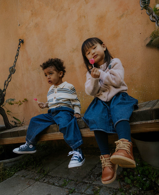 FLIINK DON DENIM SKIRT SKIRT DARK DENIM BLUE