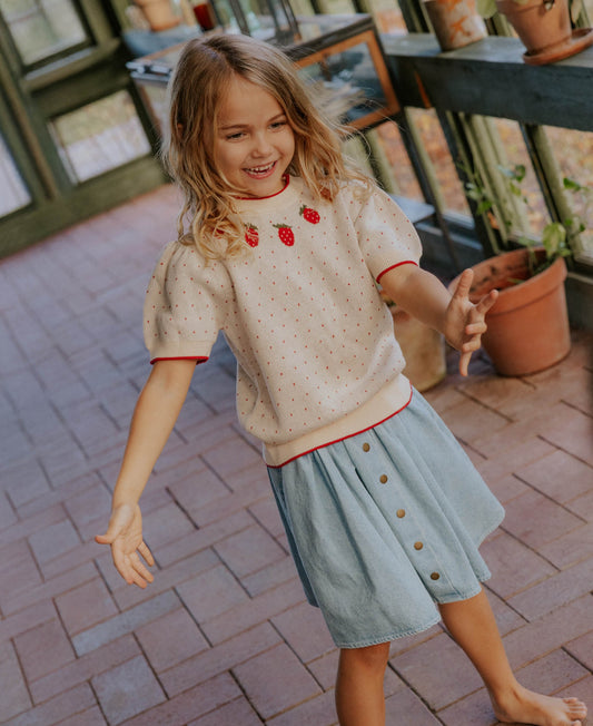 FLIINK DON DENIM SKIRT SKIRT LIGHT DENIM BLUE