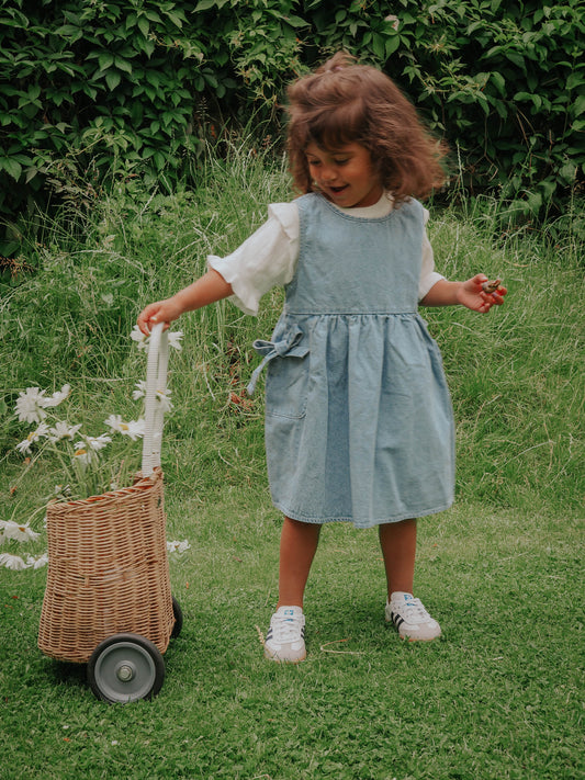 FLIINK DON DENIM SPENCERDRESS DRESS LIGHT DENIM BLUE