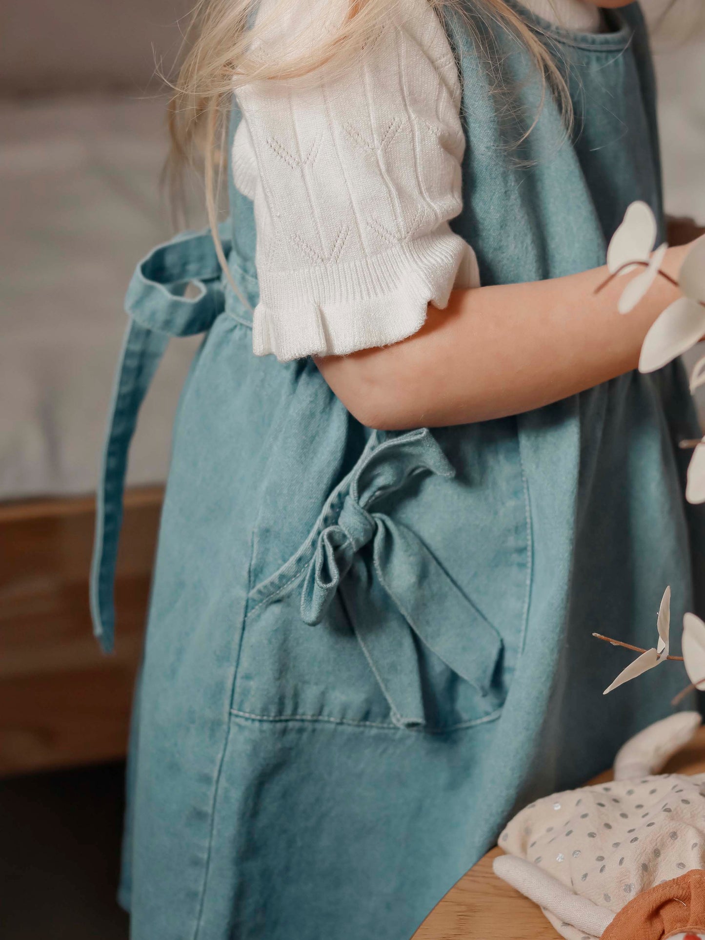 FLIINK DON DENIM SPENCERDRESS DRESS LIGHT DENIM BLUE