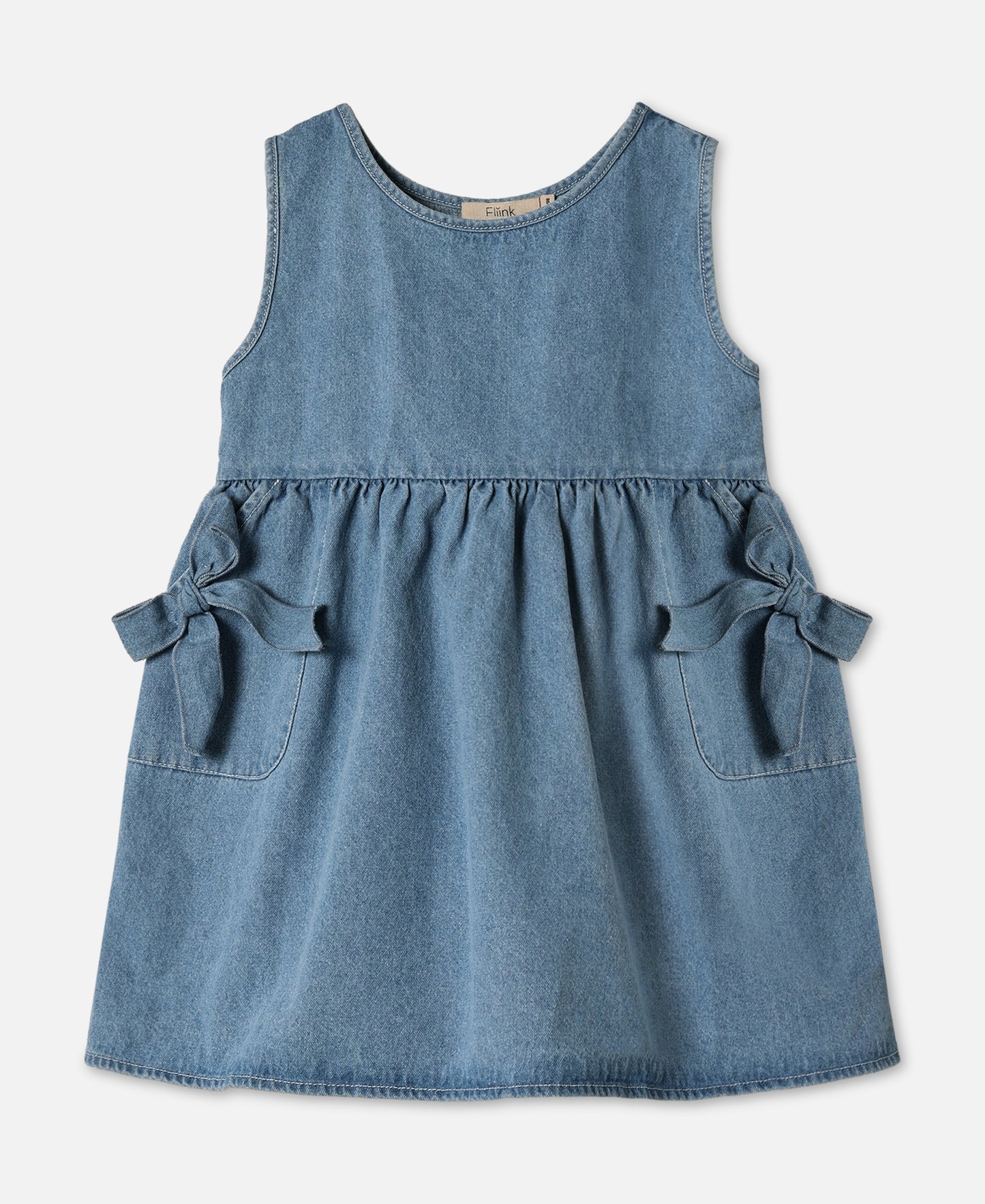 FLIINK DON DENIM SPENCERDRESS DRESS LIGHT DENIM BLUE