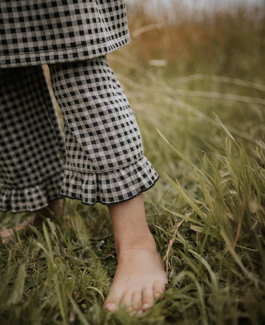 FLIINK ELLA PANT PANT SANDSHELL / COFFEE BEAN