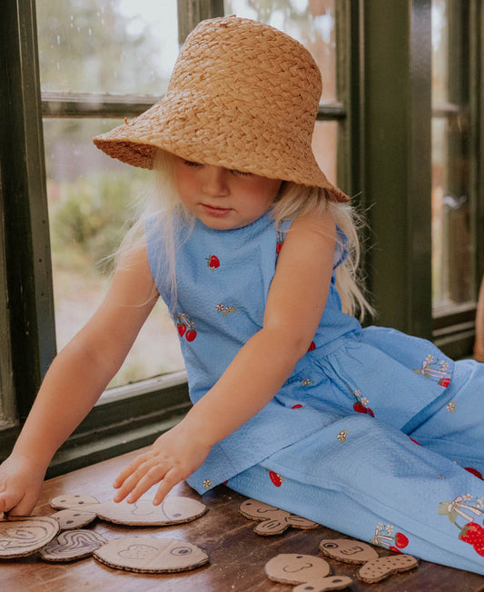 FLIINK ELMA SL TOP SINGLET MARINA BLUE AOP