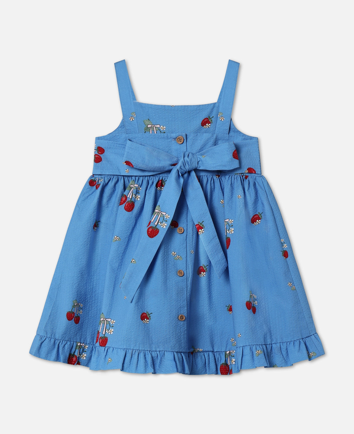 FLIINK ELMA STRAP DRESS DRESS MARINA BLUE AOP