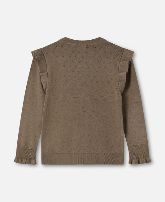 FLIINK FAME CARDIGAN CARDIGAN PINE BARK