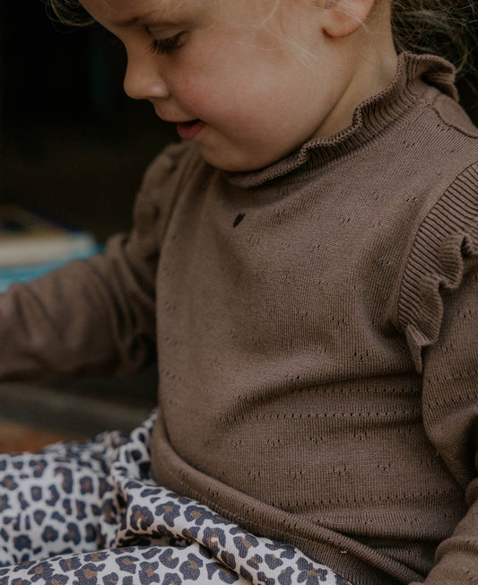 FLIINK FAME LS BLOUSE BLOUSE PINE BARK