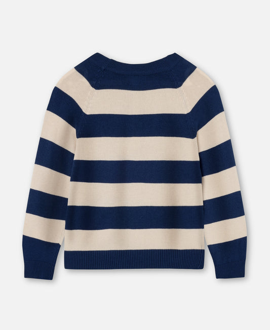 FLIINK FAVO LS PULLOVER PULLOVER INSIGNIA BLUE / SANDSHELL