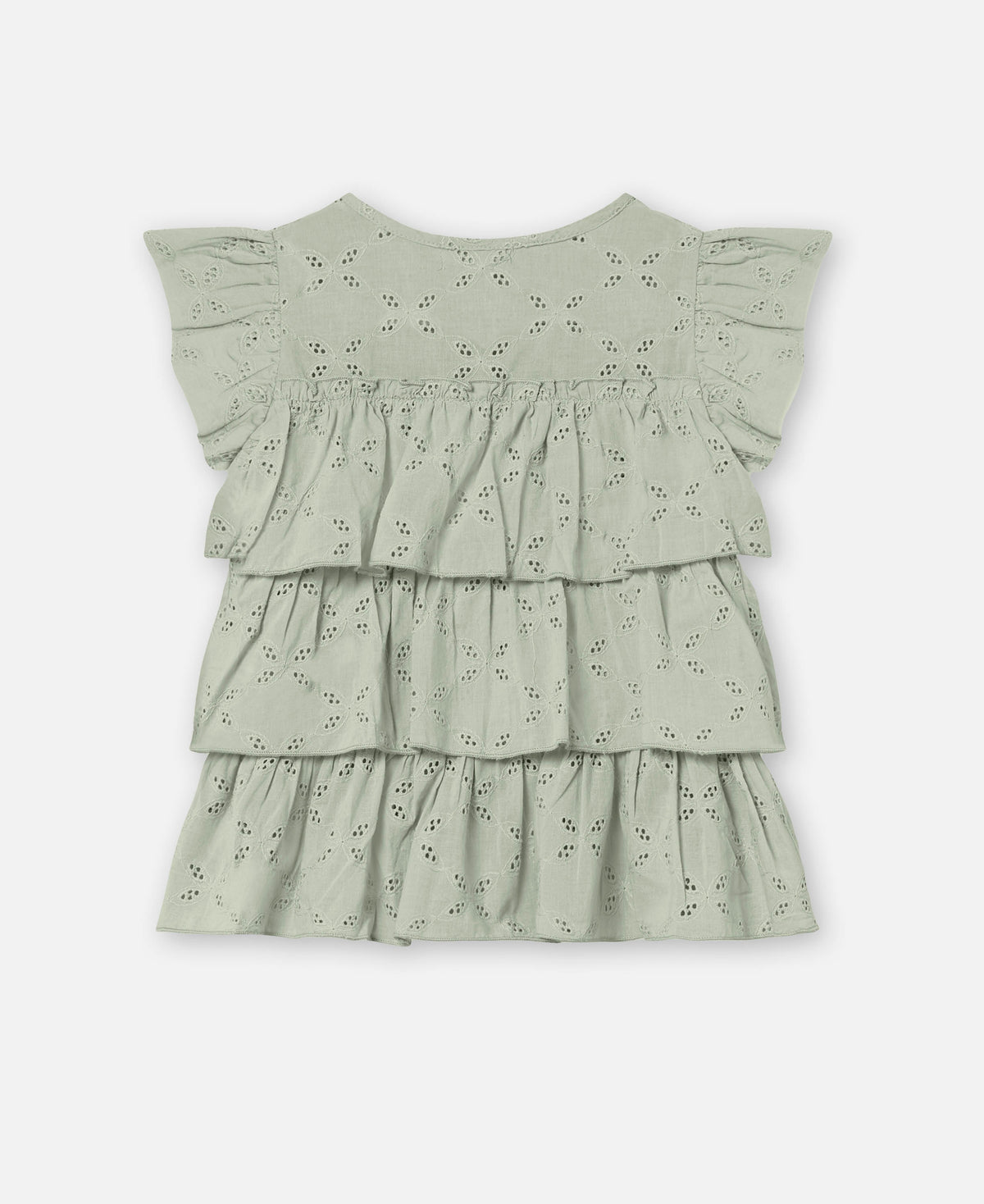 FLIINK HARPER TOP BLOUSE AQUA GRAY