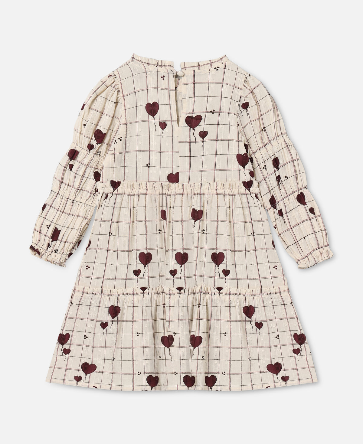FLIINK ILOVE DRESS DRESS SANDSHELL HEART AOP