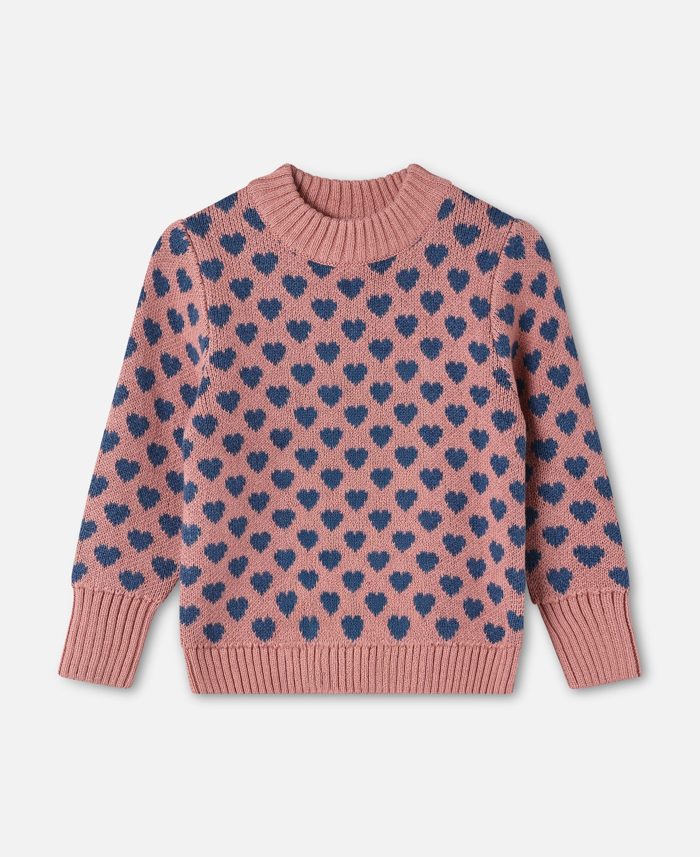 FLIINK JANIE HEART PULLOVER PULLOVER ASH ROSE