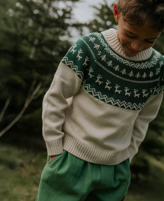 FLIINK JANIE NORDIC PULLOVER PULLOVER SANDSHELL