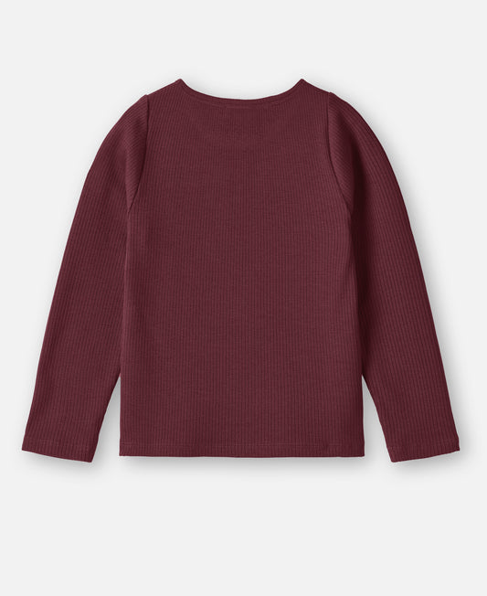 FLIINK KENNA LS BLOUSE BLOUSE BURGENDY