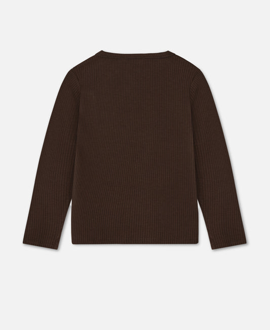 FLIINK KENNA LS BLOUSE BLOUSE COFFEE BEAN