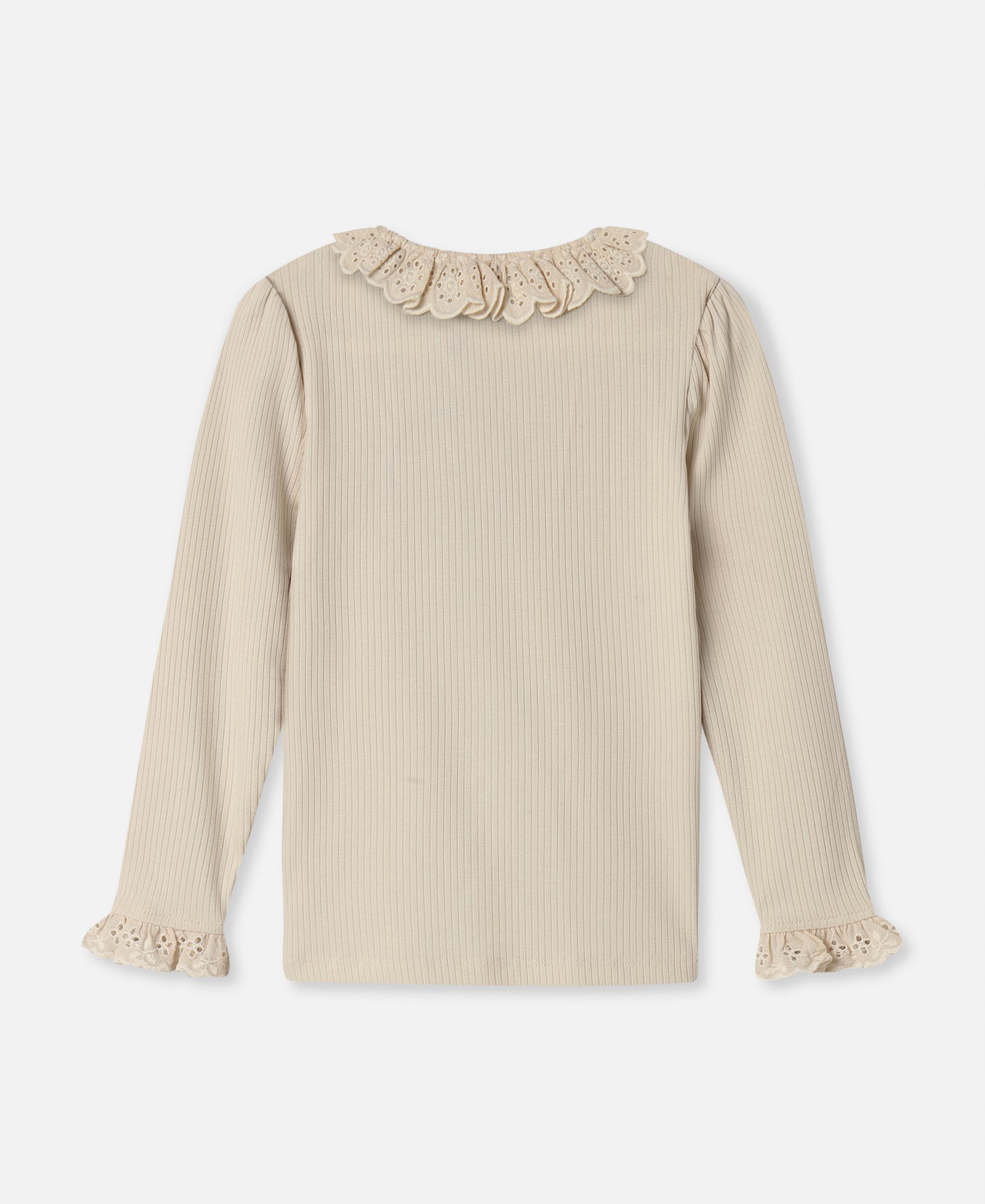 FLIINK KENNA LS LACE BLOUSE BLOUSE SANDSHELL