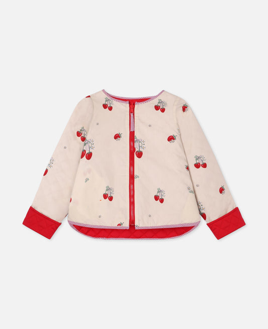 FLIINK KOTA REVERSIBLE STRAWBERRY JACKET JACKET SANDSHELL AOP