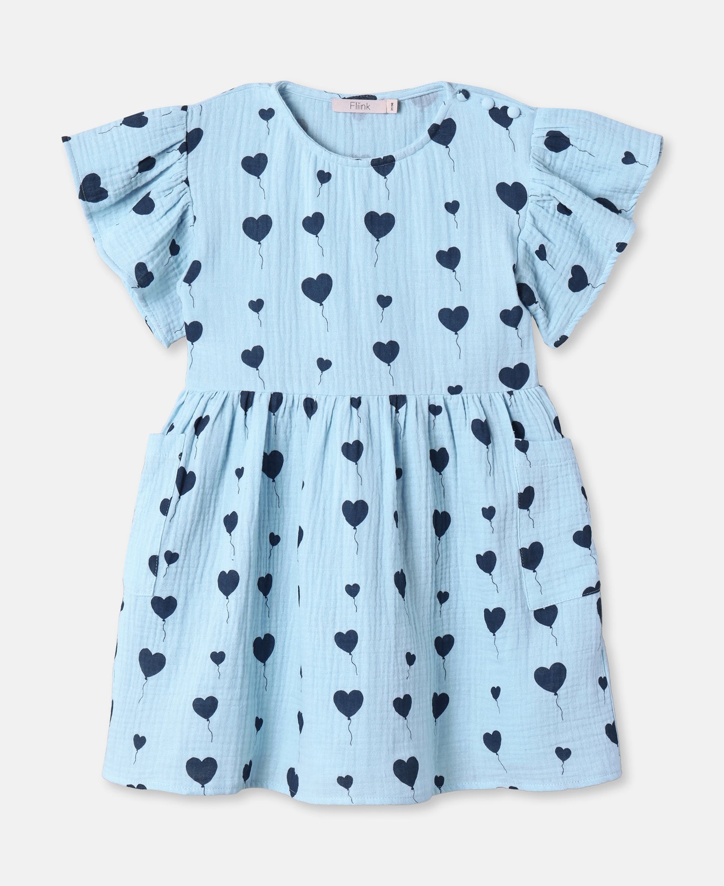 FLIINK LOVE SS DRESS DRESS DREAM BLUE