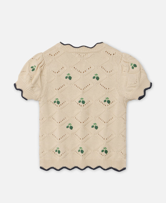 FLIINK MELA SS BLOUSE BLOUSE SANDSHELL