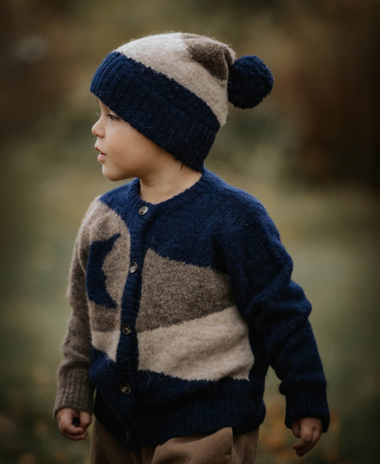 FLIINK STAR MOON CARDIGAN CARDIGAN PINE BARK