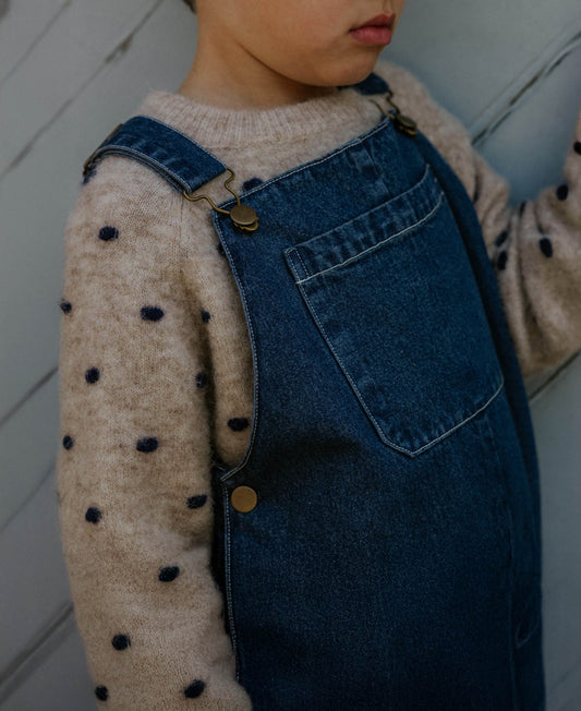 FLIINK STAR POLKA PULLOVER PULLOVER INSIGNIA BLUE / SANDSHELL