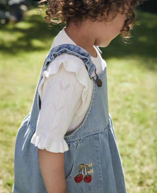 FLIINK SUNNY SS BLOUSE BLOUSE CLOUD DANCER