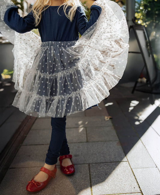 FLIINK TULLE SKIRT SKIRT SLATE