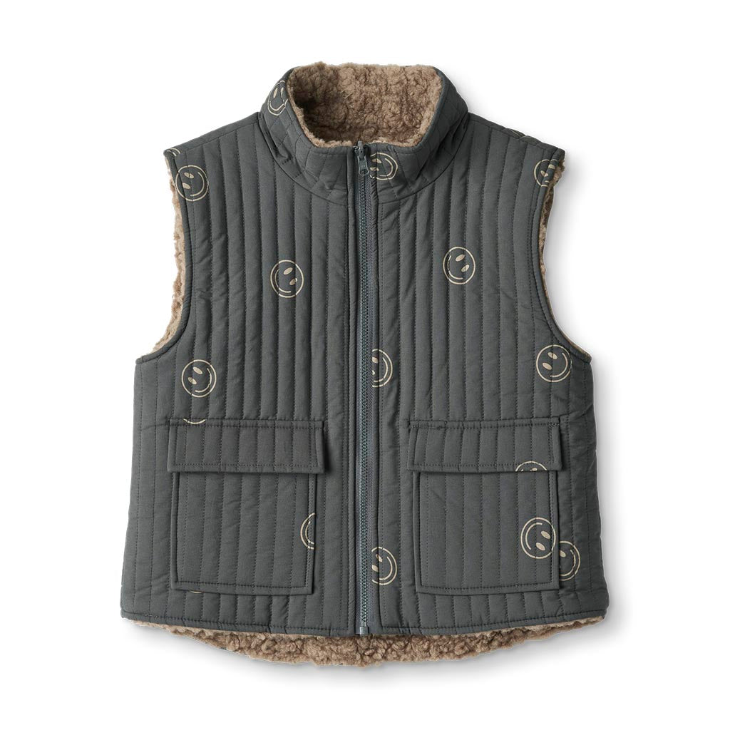 FLIINK WOW TURNABLE WAISTCOAT VEST MAGNET AOP