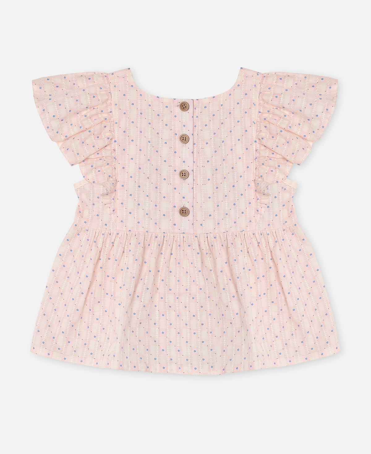 FLIINK ZORRO SL TOP SINGLET CHALK PINK CHECK AOP