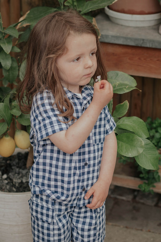 FLIINK ZORRO SS SHIRT SHIRT INSIGNIA SANDSHELL CHECK