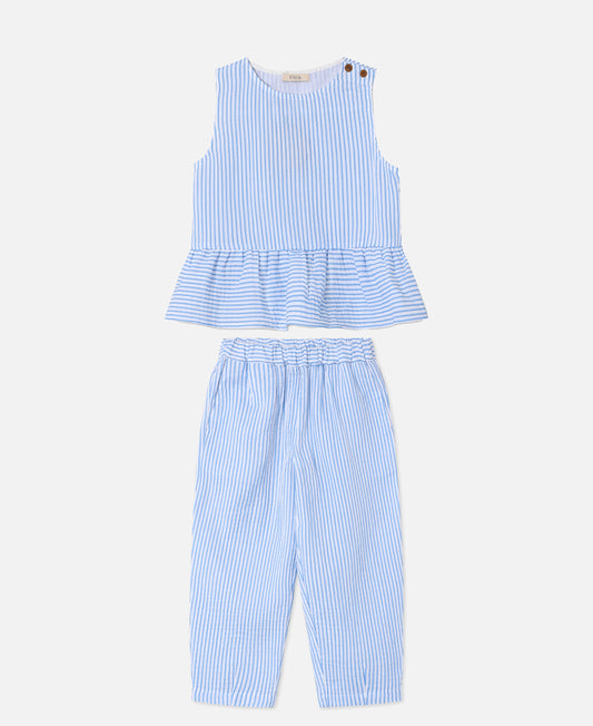 CHA CHA STRIPE PANT GIRL SET