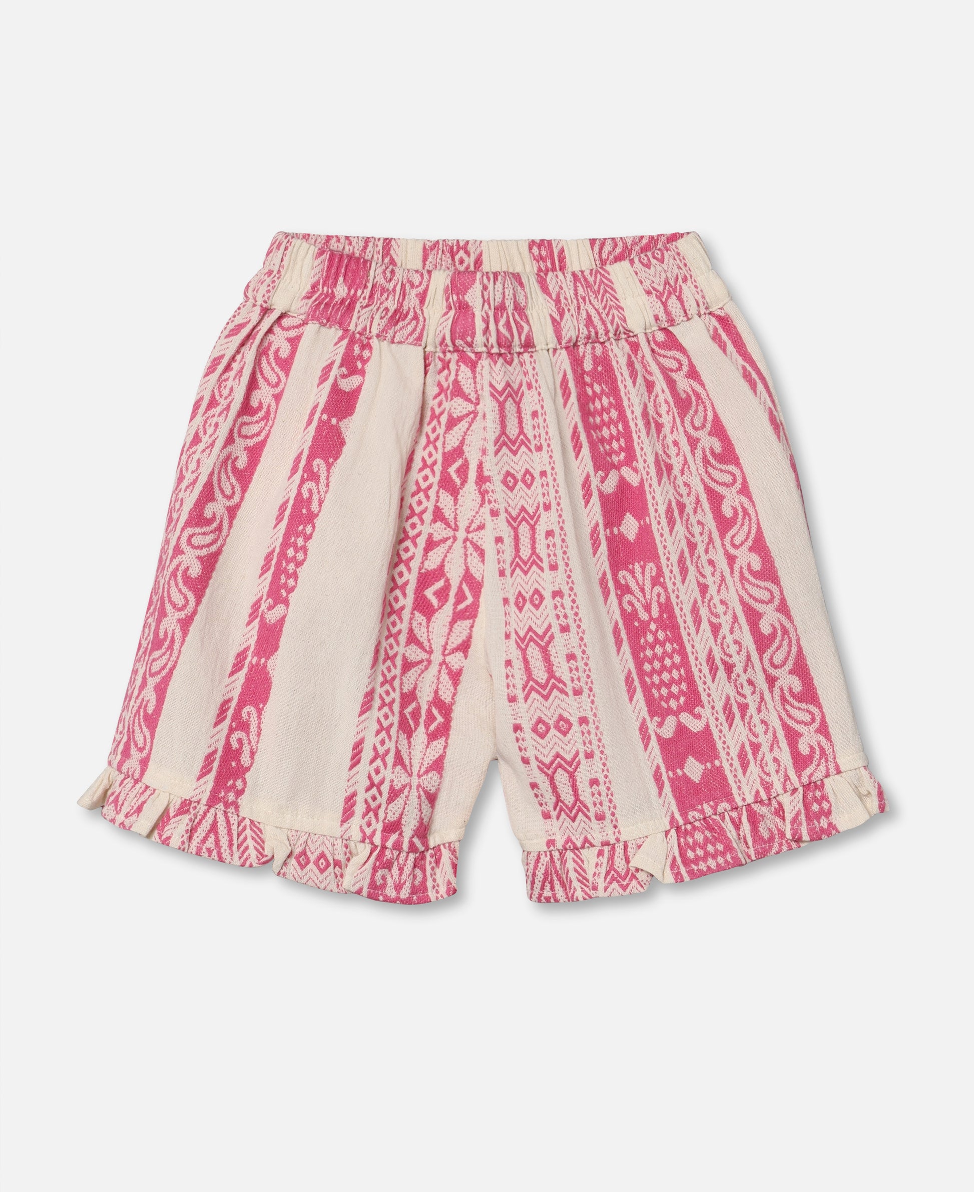 FLIINK ADDIE SHORTS SHORTS CLOUD DANCER PINK STRIPE