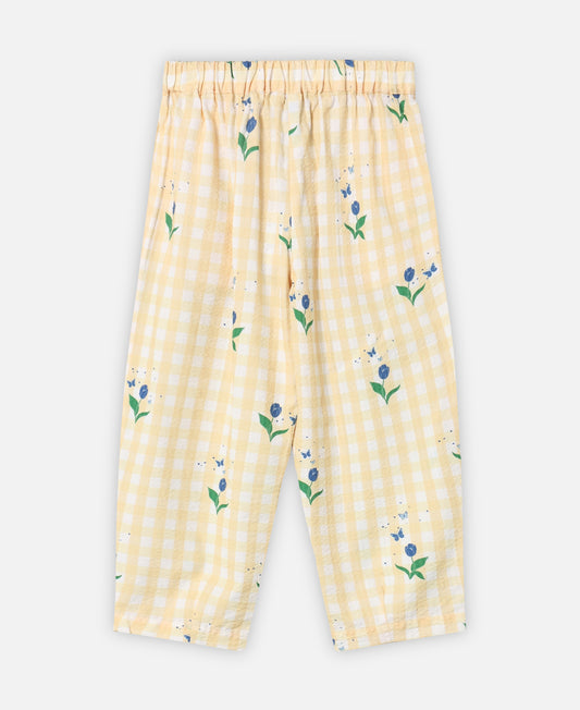 FLIINK AGNES FLOWER PANT PANT SUNLIGHT FLOWER AOP