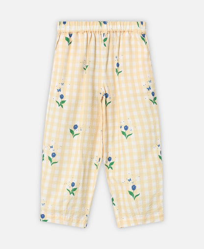 FLIINK AGNES FLOWER PANT PANT SUNLIGHT FLOWER AOP