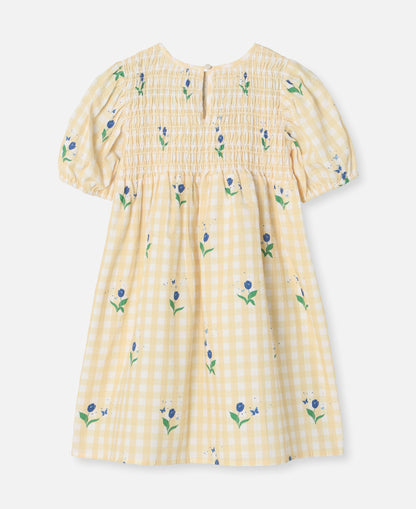 FLIINK AGNES FLOWER SS DRESS DRESS SUNLIGHT FLOWER AOP