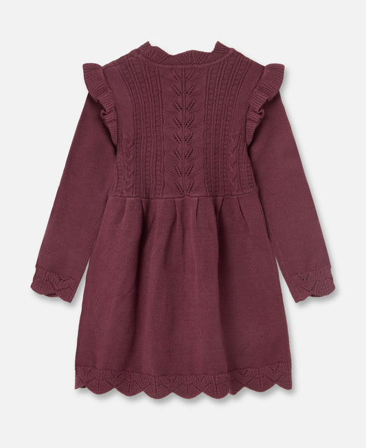 FLIINK ALILLY DRESS DRESS BURGENDY
