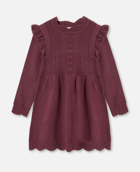 FLIINK ALILLY DRESS DRESS BURGENDY