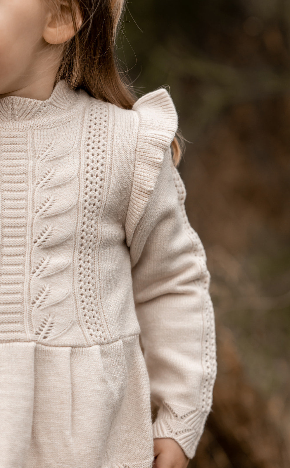 FLIINK ALILLY PEPLUM PULLOVER BLOUSE SANDSHELL
