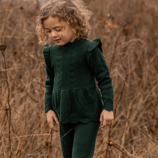 FLIINK ALILLY PEPLUM PULLOVER PULLOVER PINEGROVE