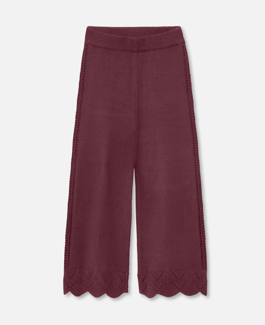 FLIINK ALILLY WIDE PANT PANT BURGENDY