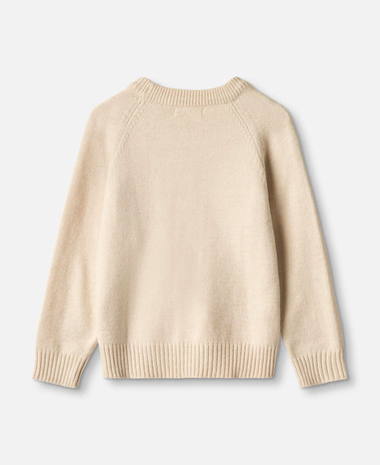FLIINK ALON APPLE TEXT PULLOVER PULLOVER SANDSHELL