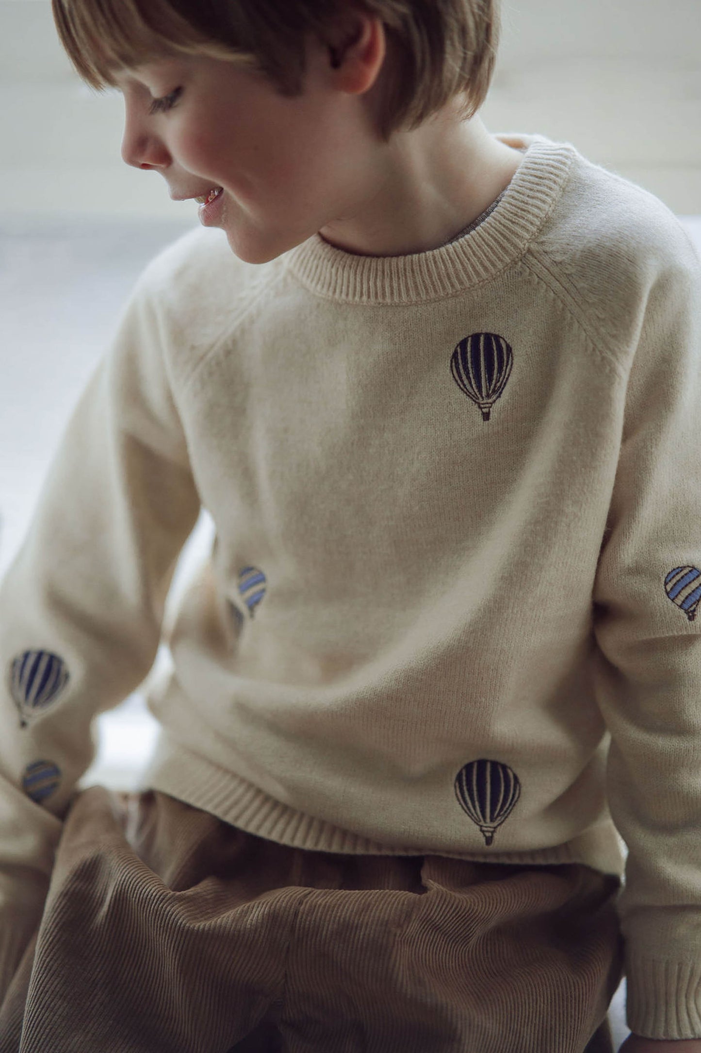 FLIINK ALON BALLOON PULLOVER PULLOVER SANDSHELL